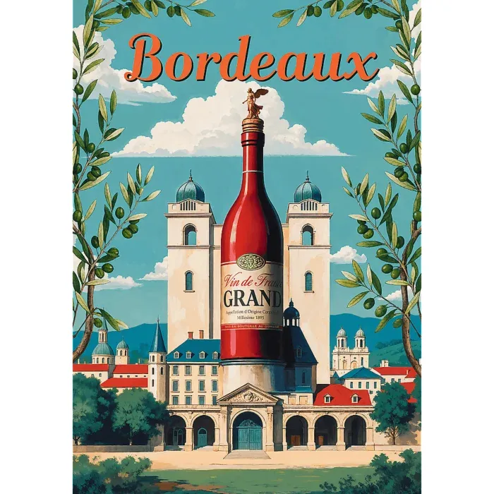Affiche Vintage - Bordeaux, France