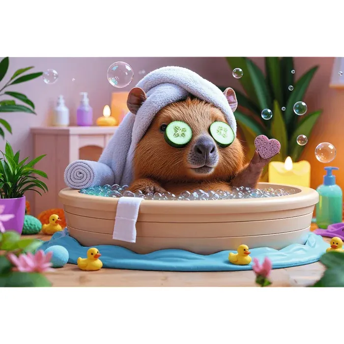 Capybara dans la Spa