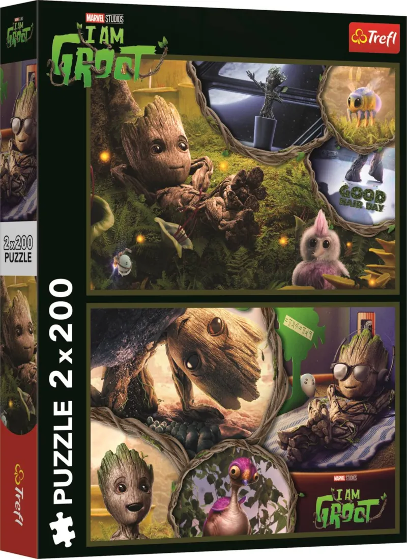 2 Puzzles - Je Suis Groot - Marvel Les Gardiens De La Galaxie