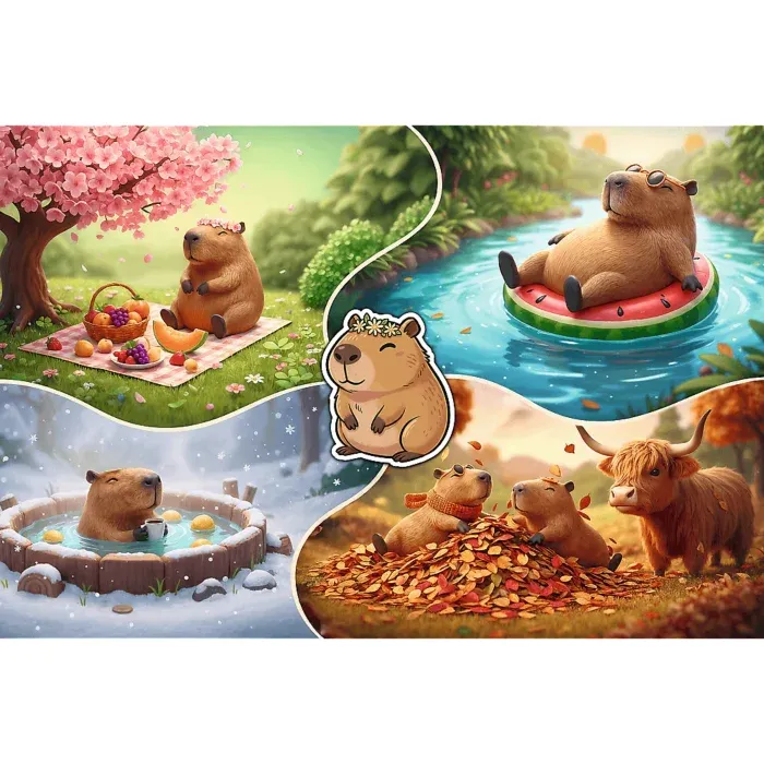 Pièces XXL - Quatre Saisons avec les Capybaras
