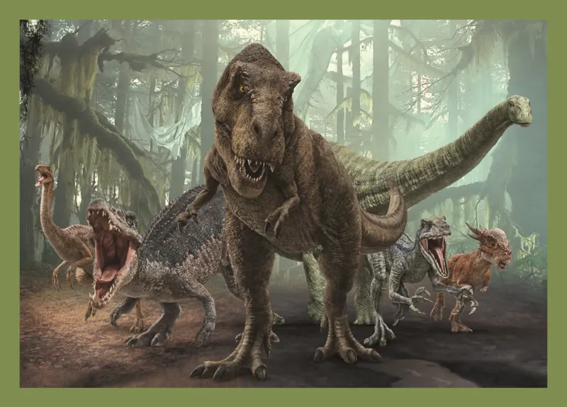 4 Puzzles - Dinosaures Menaçants
