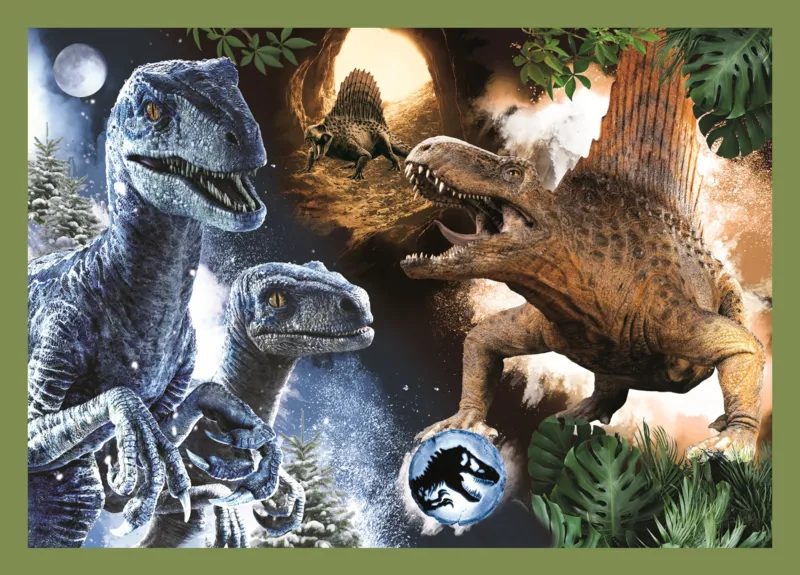 4 Puzzles - Dinosaures Menaçants
