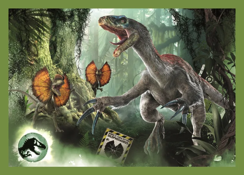 4 Puzzles - Dinosaures Menaçants