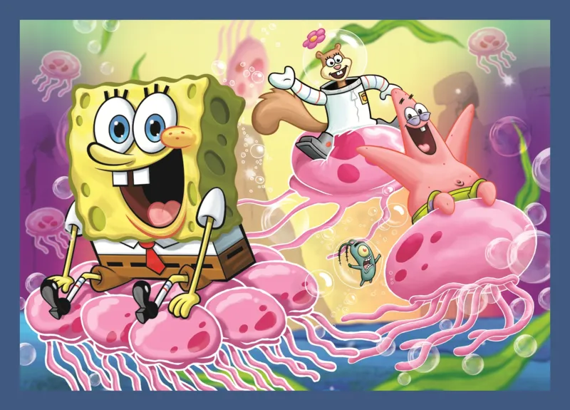 4 Puzzles - La Vie Sous-Marine de Bob L'Éponge