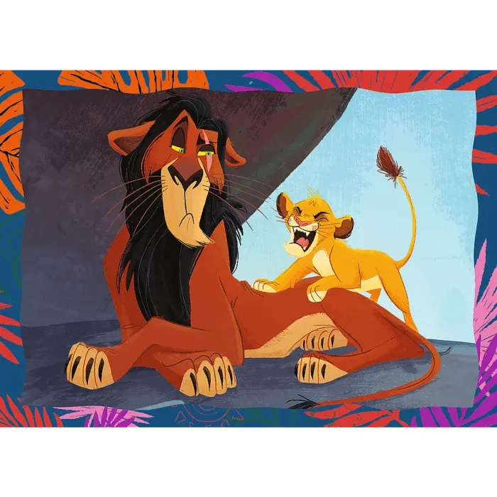 4 Puzzles - Le Courageux Roi Lion