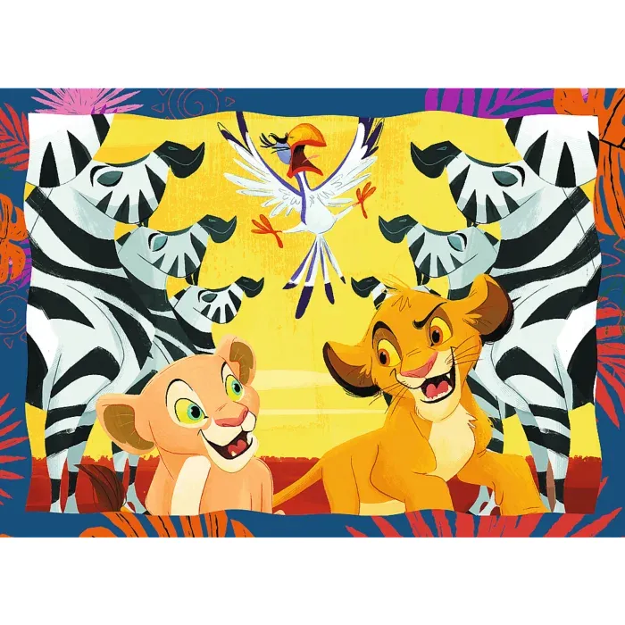 4 Puzzles - Le Courageux Roi Lion