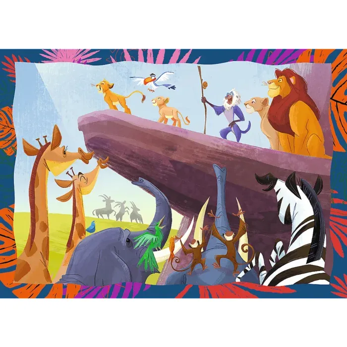 4 Puzzles - Le Courageux Roi Lion