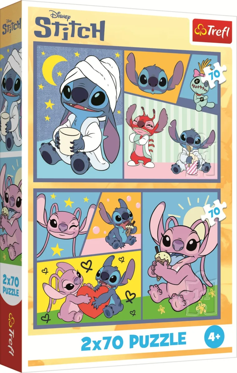 2 Puzzles - Il n'Y A pas d'Ennui avec Stitch