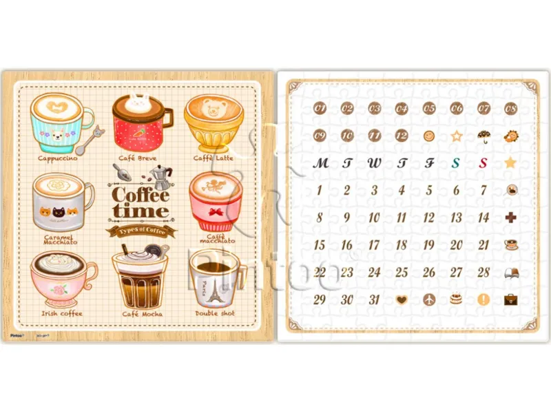 Calendrier Showpiece - Coffee Time