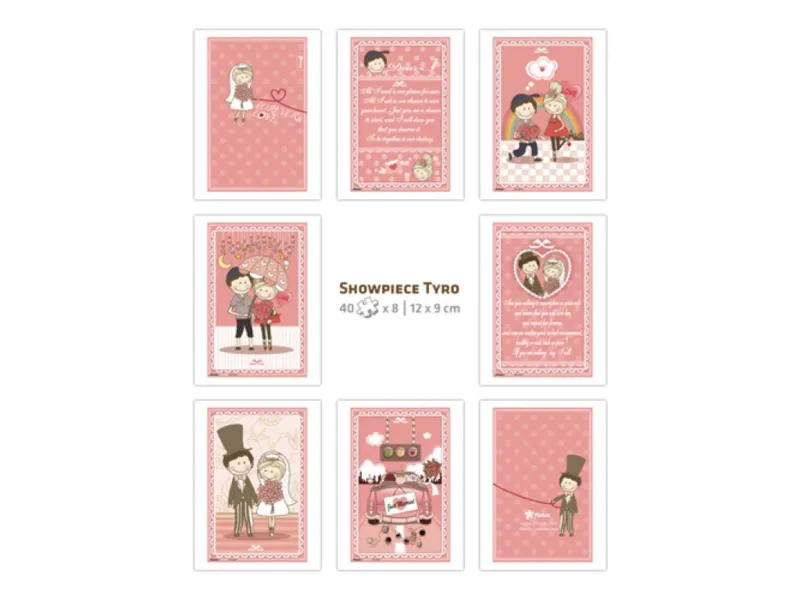 8 Puzzles 40 Pièces en Plastique - Showpiece - The Collection of Lovers' Concerto