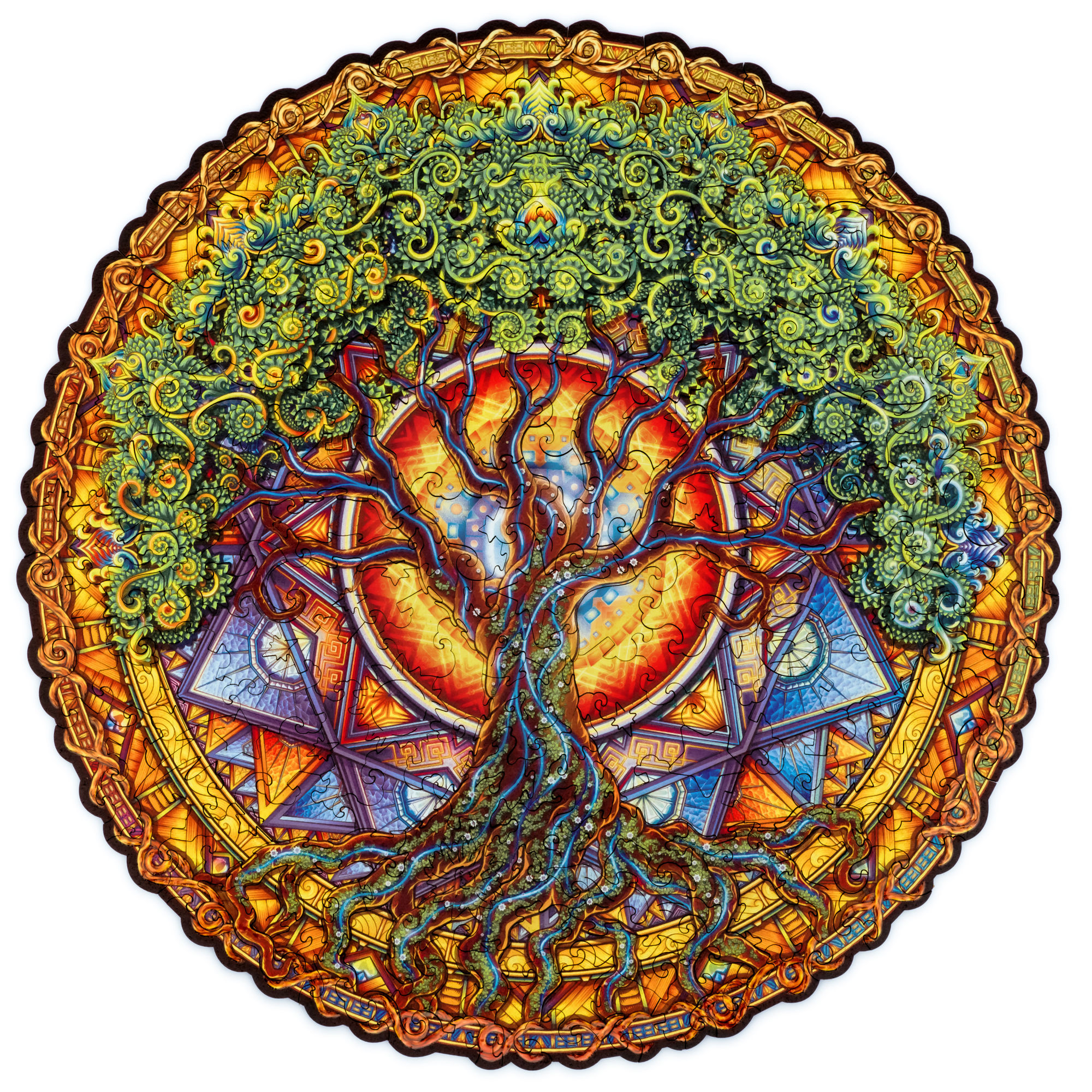 Ulmer Puzzleschmiede Puzzle « Universal Tree » 1000 pièces - Arbre de vie aux couleurs intenses, design moderne - Qualité supérieure, fabriqué en Allemagne Ulmer Puzzleschmiede Puzzle « Universal Tree » 1000 pièces - Arbre de vie aux couleurs intenses, design moderne - Qualité supérieure, fabriqué en Allemagne