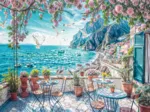Terrasse en bord de mer