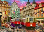 Tramway à Prague