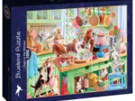 Chiens dans la Cuisine