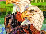 Aigles en Vitrail