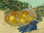 Vincent Van Gogh - Still Life of Oranges and Lemons with Blue Gloves, 1889