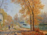 Francis Picabia - Les Bords du Loing, Effet d'Automne le Matin à Moret, 1904