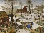 2 Puzzles - L'Art de Pieter Brueghel : Proverbes Flamands - Le Dénombrement de Bethléem