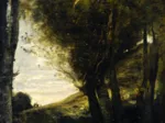 Jean-Baptiste-Camille Corot : Saint Sebastian Succored by the Holy Women, 1874