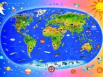 Carte du Monde pour Enfants (en anglais)