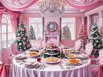 Festin de Noël en Rose