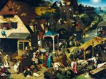 Pieter Bruegel - Proverbes Flamands, 1559, 1559