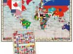 Pièces XXL - GeoPuzzles - Drapeaux du Monde