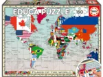 Pièces XXL - GeoPuzzles - Drapeaux du Monde