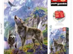 Loups sûr Les Rochers