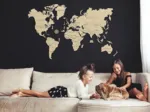 Puzzle en Bois - Carte du Monde XL