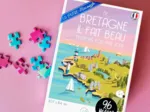 Puzzle Mini 96 Pièces - En BRETAGNE Il fait beau plusieurs fois par Jour