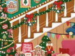 Mini Puzzle - Escalier de Noël