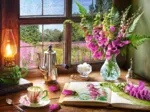 Nature Morte avec Mufliers Violets