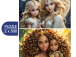 2 Puzzles - La Lune et le Soleil - Collection Mère et Fille
