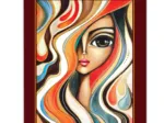 Fille aux cheveux ondulés