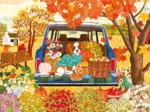 Chien dans la Voiture
