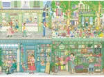 4 Puzzles - Le Chat Colette - Patisserie - Café de France - Bookstore - Fleuriste Camelia