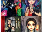 4 Puzzles - Romi Lerda - Strange Girl - Sweet Witch - Me & Mom - Happy Halloween