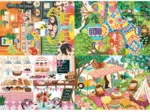 4 Puzzles - Olivia Gibbs - Garden Mosaic - Boho Camper - Bakery - Orange Kitchen