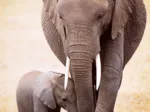 L'éléphant et l'éléphanteau