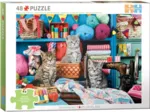 Connecting Pieces - Des Chatons dans l'Atelier de Couture