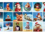 Calendrier de l'Avent - Christmas Animals - 24 Puzzles