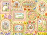 Nobles Chats Parmi les Fleurs