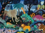 Puzzle en Bois Découpé à la Main - Nuit Dans La Jungle