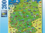 Pièces XXL - Carte de l'Allemagne Colorée