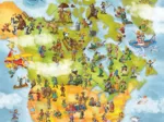 Cartoon Collection - Carte des USA