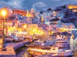 L'Île de Procida de Nuit. Italie