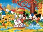 40e Anniversaire Trefl - Jouer Dans Les Flaques D'Eau - Disney Mickey Mouse Et Ses Amis