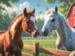 Chevaux dans la Clairière