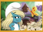 4 Puzzles - La Vie Dans Le Village Des Schtroumpfs